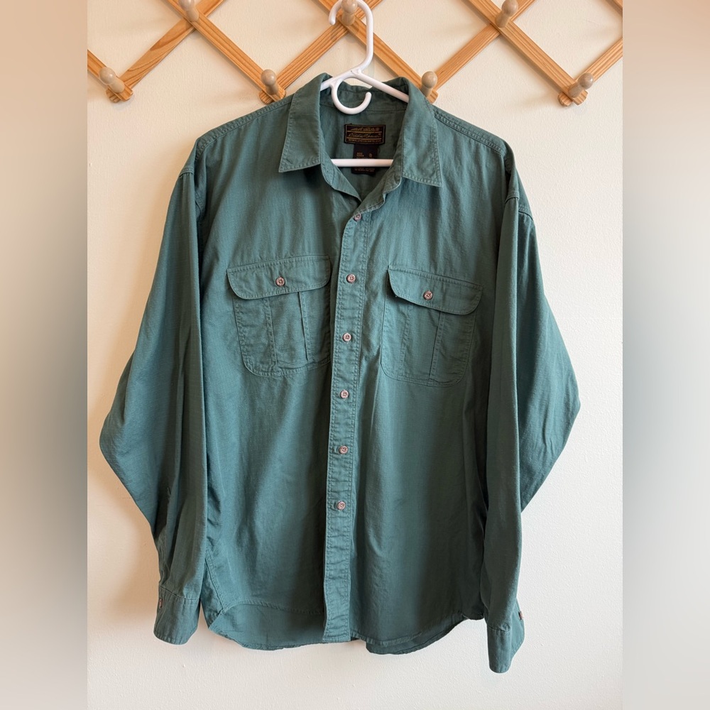 Vtg Eddie Bauer Button Down Pocket Shirt
